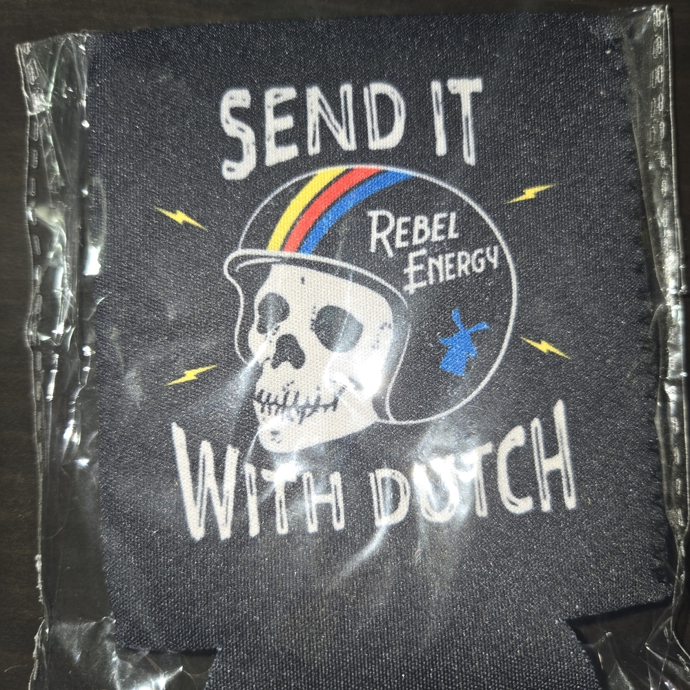 Dutch Bros Skull Design Can Cooler
